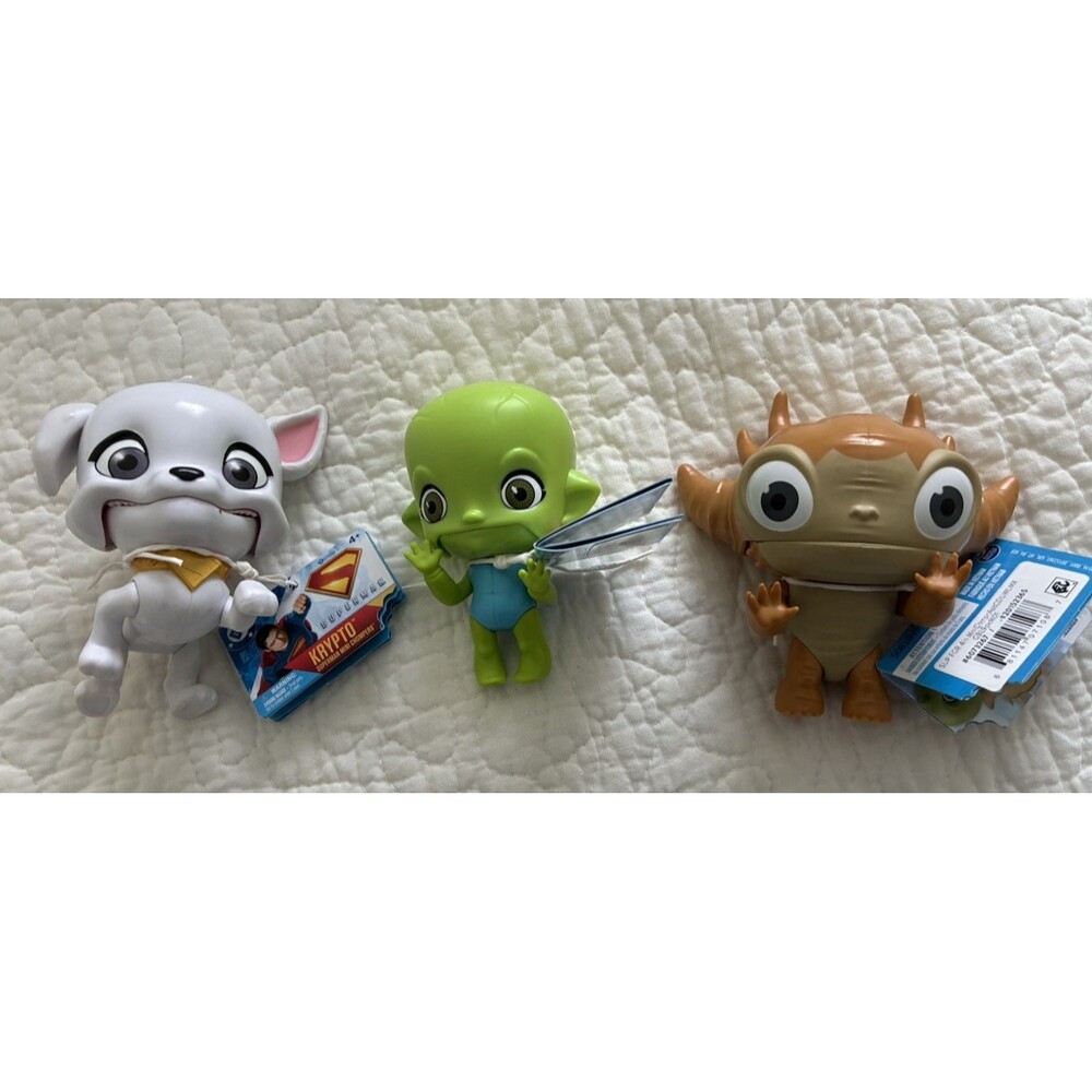 DC Superman Movie BABY Joey, BABY KAIJU, KRYPTO mini chompers NEWw/tag